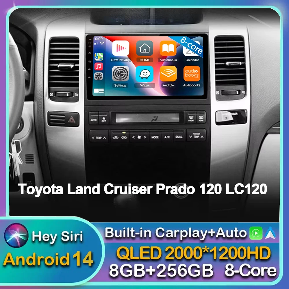 

For Toyota Land Cruiser Prado 120 3 ll For Lexus GX470 GX 470 J120 2002-2009 Car Radio Multimedia Video Player Navigation GPS