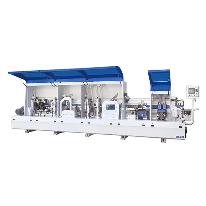 Furniture PVC Heat Transfer Edge Sealing Machine Woodworking Automatic Linear Double Open High Speed Edge Sealing Machine