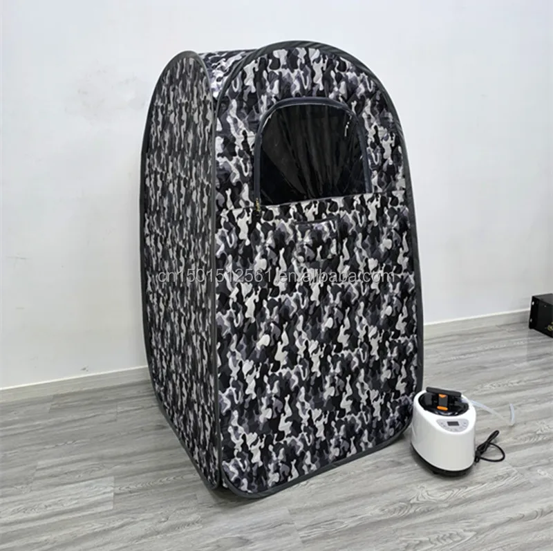 

No-Assembly Steel Frame Sauna Tent - 1-Min Setup & Instant Foldaway