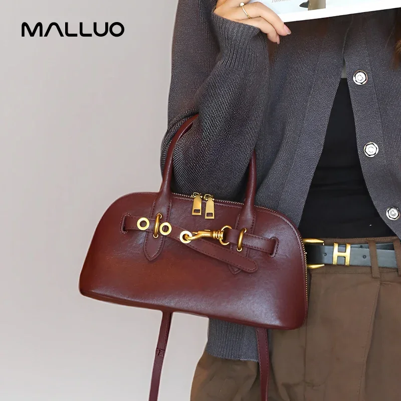 Cowhide Genuine Leather Crossbody Bag For Women Classic Retro Underarm Bags Female Luxury Designer Shoulder Handbag for Ladies