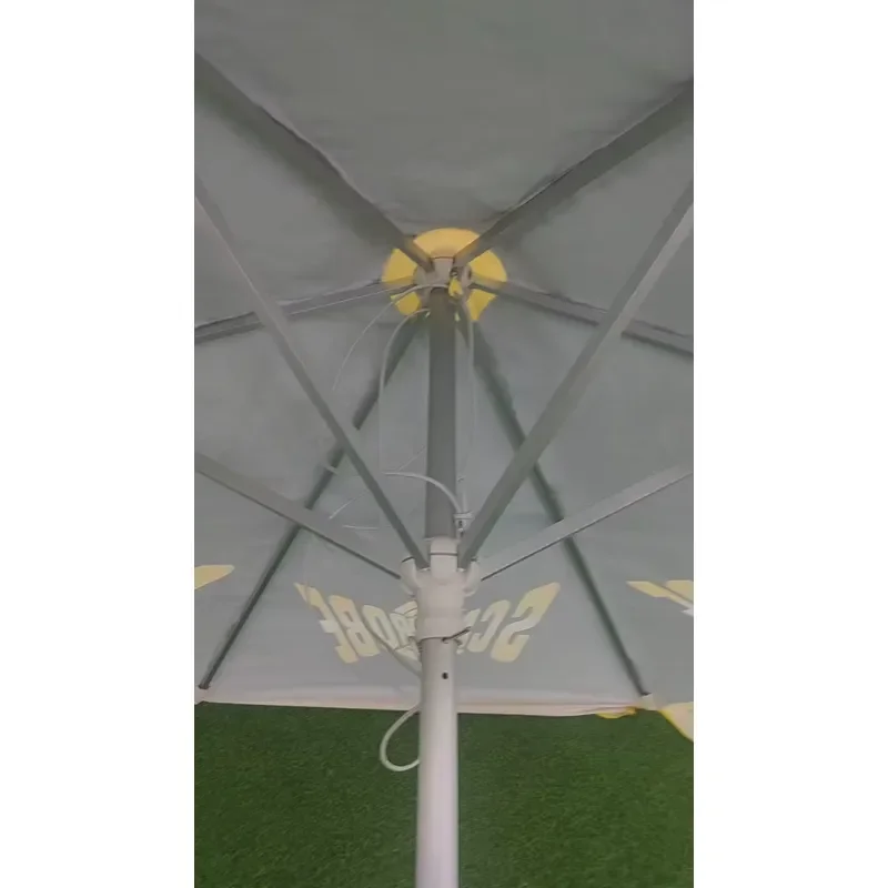 Large Beach Umbrella Sun Shade Canopy for Outdoor Activities Camping Picnic Portable Sand Anchor Wind Resistant Protection