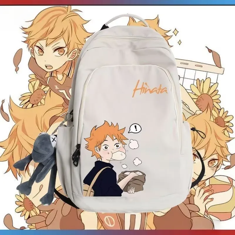 Haikyuu Hinata Shoyo - Mochila Impermeable de Nylon para Libros Escolares, Bolsa Deportiva para Exteriores, Regalo para Fans