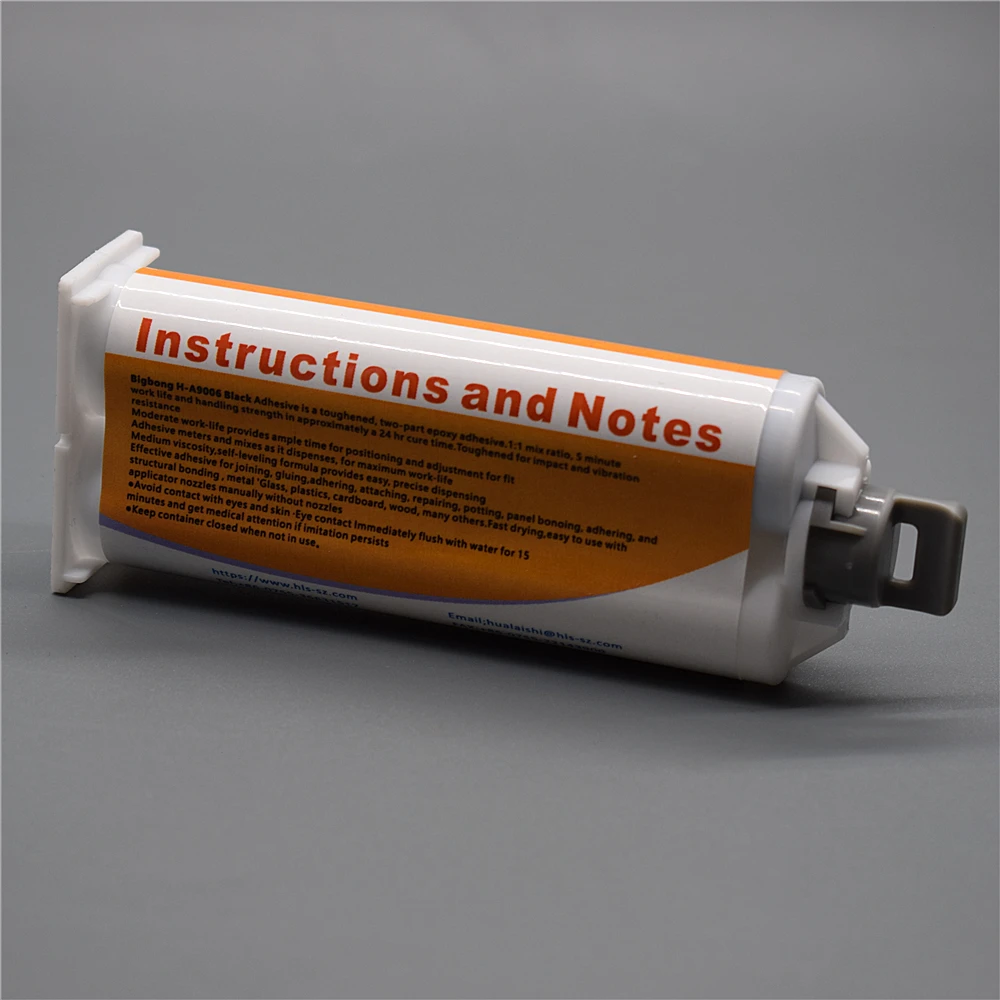 10 Stück 50ml Epoxidharz 1:1 AB-Kleber Schwarz, Hochleistungs-Klebstoffe für Granit, Holz, Keramik, Metall, Kunststoff, Fliesen, Riss- und Splitterreparatur – Detail 4
