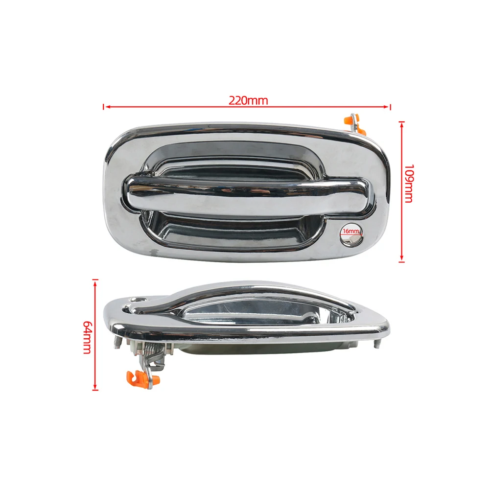 High Quality Practical Exquisite Brand New Exterior Door Handle Accessories Plastic 235g Electroplating Door Handle