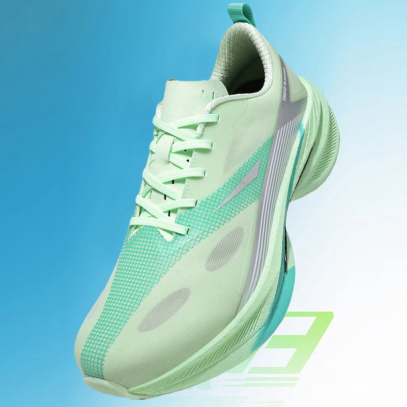 Fashionable 2025 Men's Running Shoes Full Air Cushion Lightweight and Breathable Women's Comfortable Sports Training Shoes