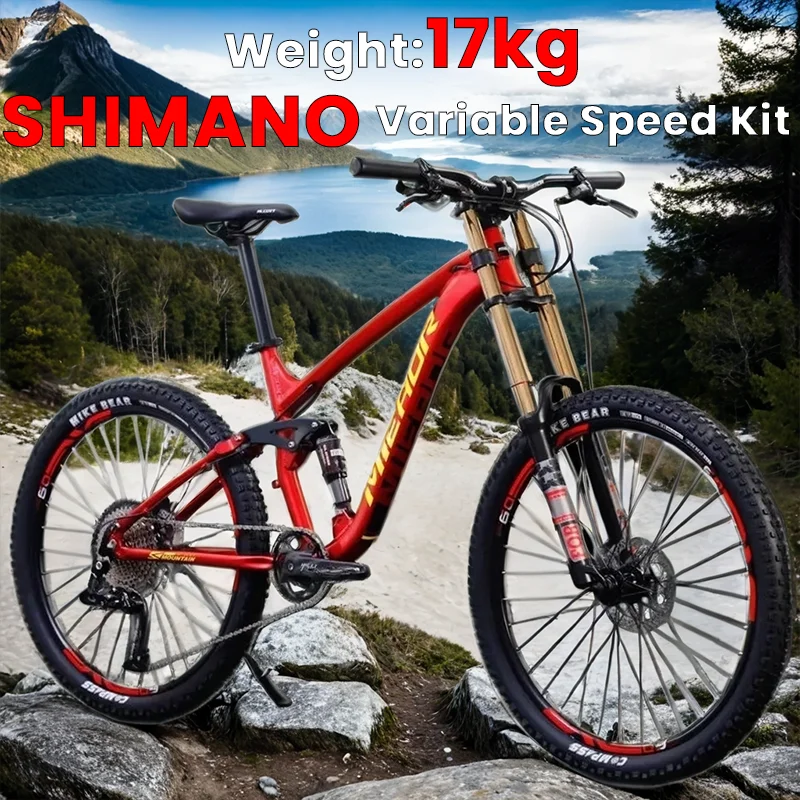 

26/27.5Inch Downhill Mountain Bike Off-road Bicycle Double disc brake atm front fork MTB bike Full suspension aldult student