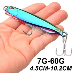 1 pz esca da Pesca esca giapponese 7/10/15/20/30/40g/60g metallo Jig accessori per la Pesca in lega di zinco sgombro Bass Pesca esche