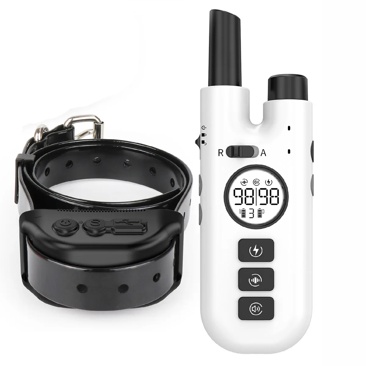 

Dog Training Collar with Remote Electric Collar with 3 Training Modes, Security Lock, Rechargeable Collar, for All Breeds Sizes