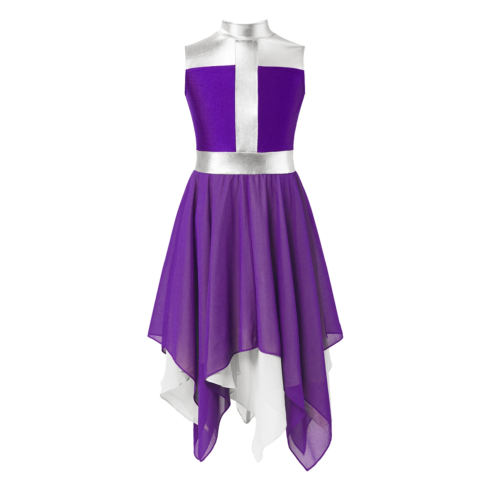 Sukienki do tańca lirycznego dla dziewczynek, nowoczesne liturgiczne sukienki szyfonowe, strój do chóru, na uroczystości świętowania Ducha, kostium do oczarowania się w kościele.