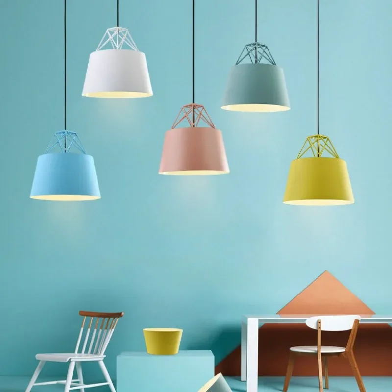 

Nordic Minimalist Restaurant Chandelier Study Water Bar Milk Tea Shop Coffee Shop Macaroon Chandelier