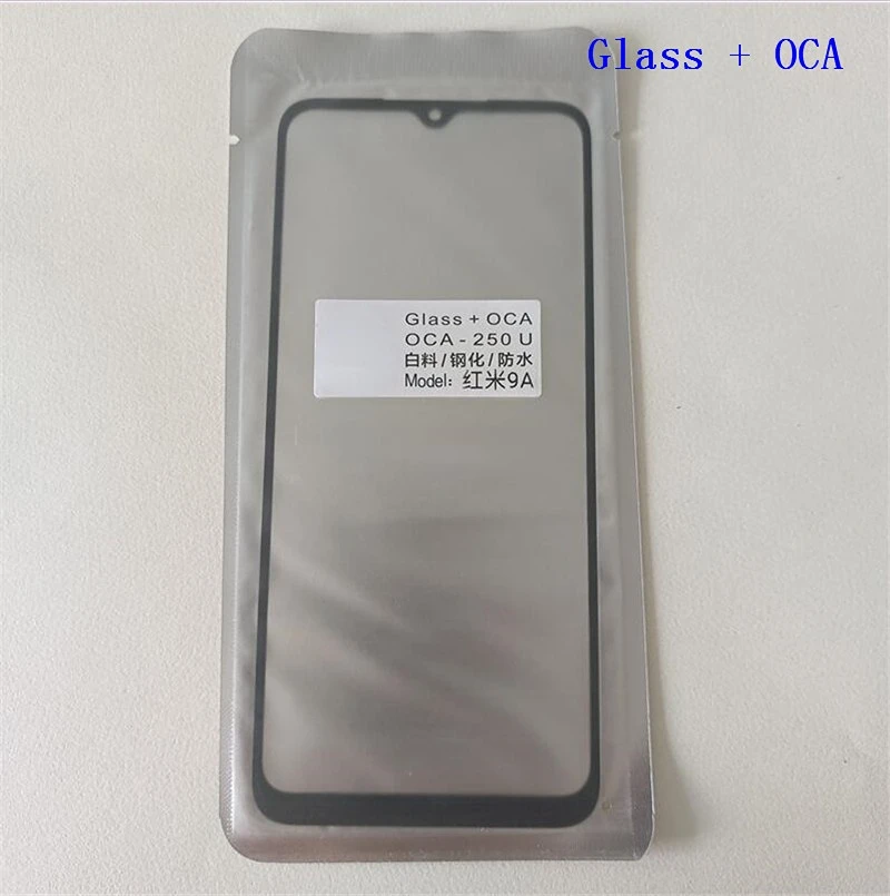 Front Touch Screen + OCA For Xiaomi Redmi 5 Plus 8 8A 9 9A 9C 9T 10 Panel LCD Display Glass Cover Repair Replace Parts