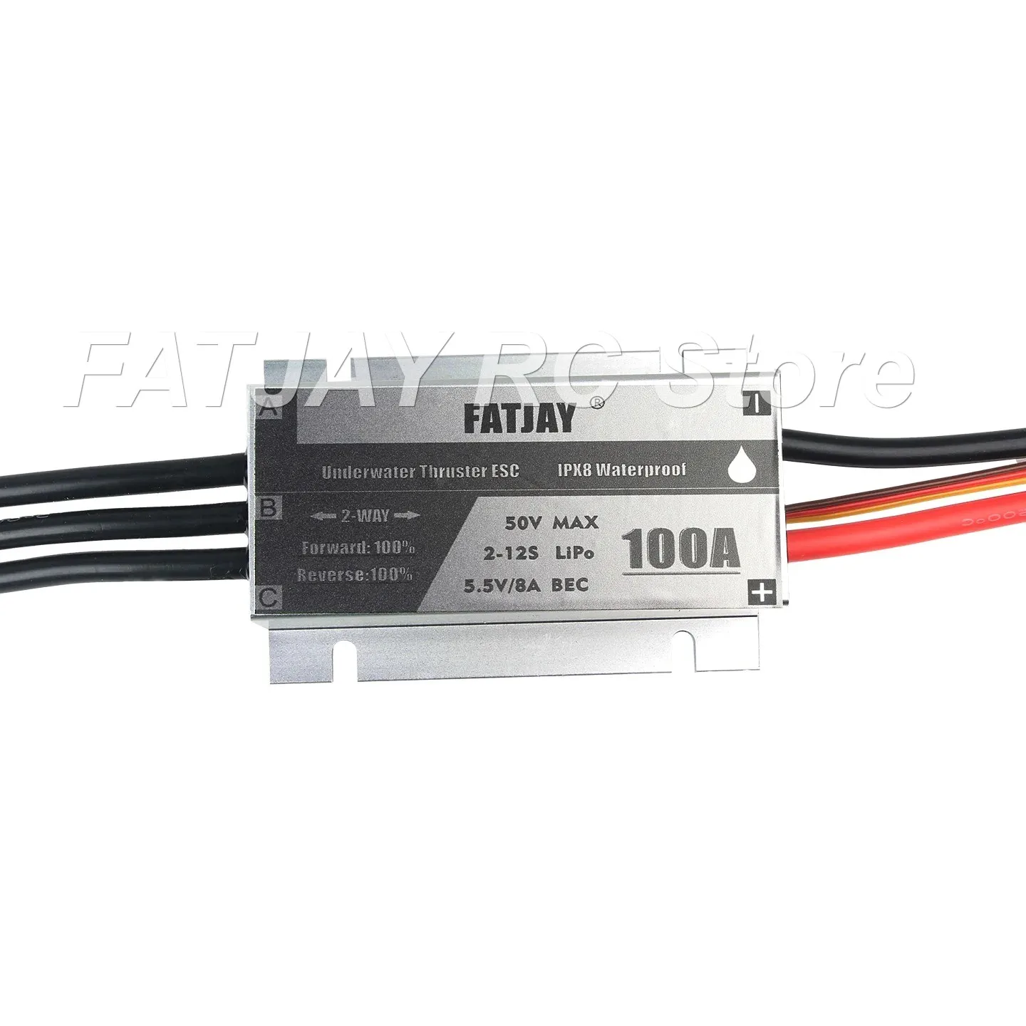 Manned Boat Driver Surfboard ESC FATJAY 100A IPX8 Waterproof 2-12S 48V Brushless Electronic Controller - view 5