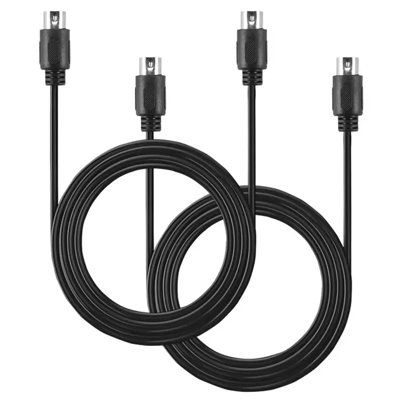 A92Z 2-Pack 5-Pin DIN MIDI Cable, 3-Feet Male To Male 5-Pin MIDI Cable For MIDI Keyboard,Keyboard Synth,Rack Synth,Rack Synth