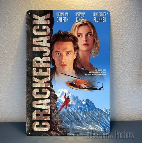 Cracker Jack Movie Metallposter – Sammlerstück – 20 x 30 cm, 8 x 12 Zoll – Aluminium
