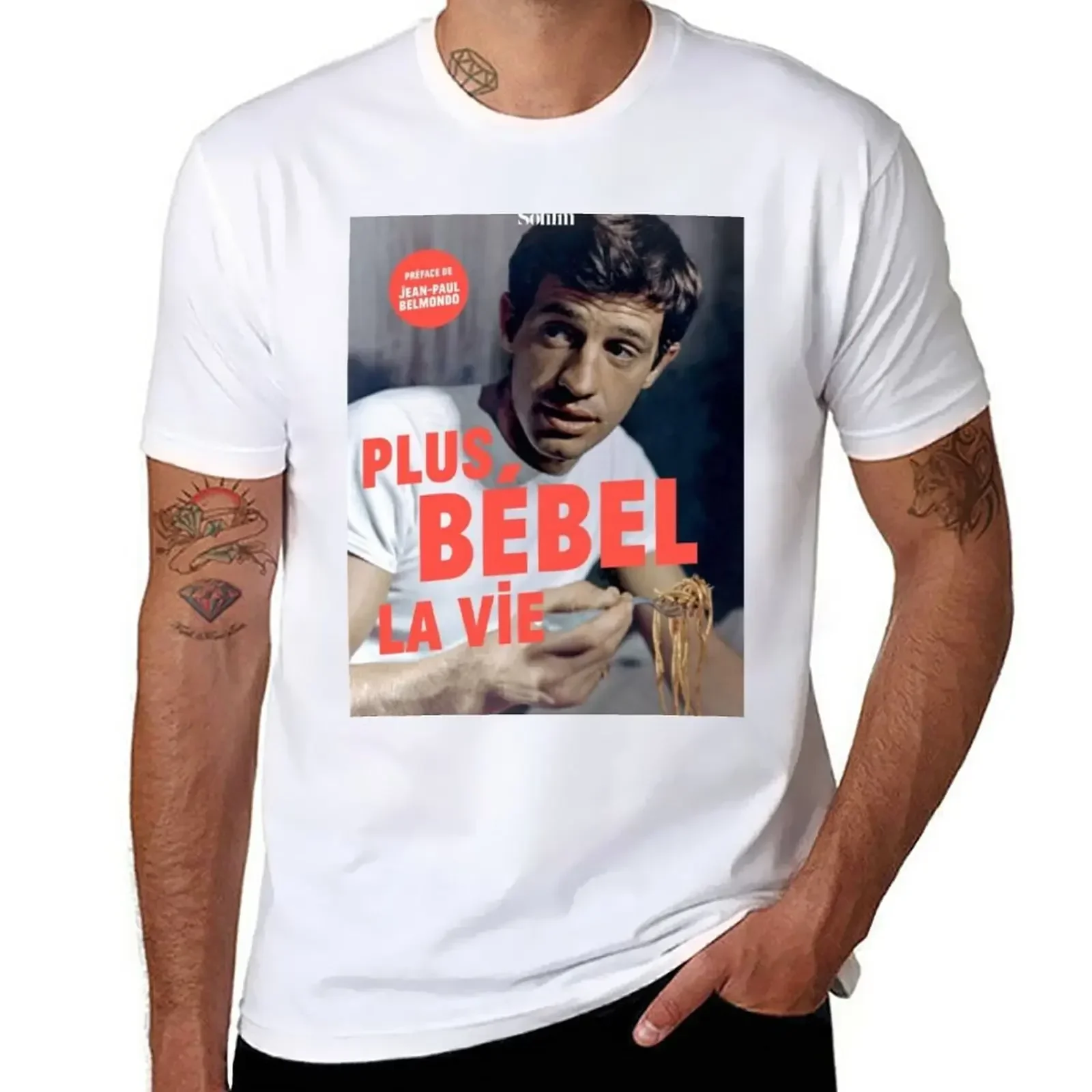 Jean Paul Belmondo T-Shirt plain customs design your own tops mens graphic t-shirts anime