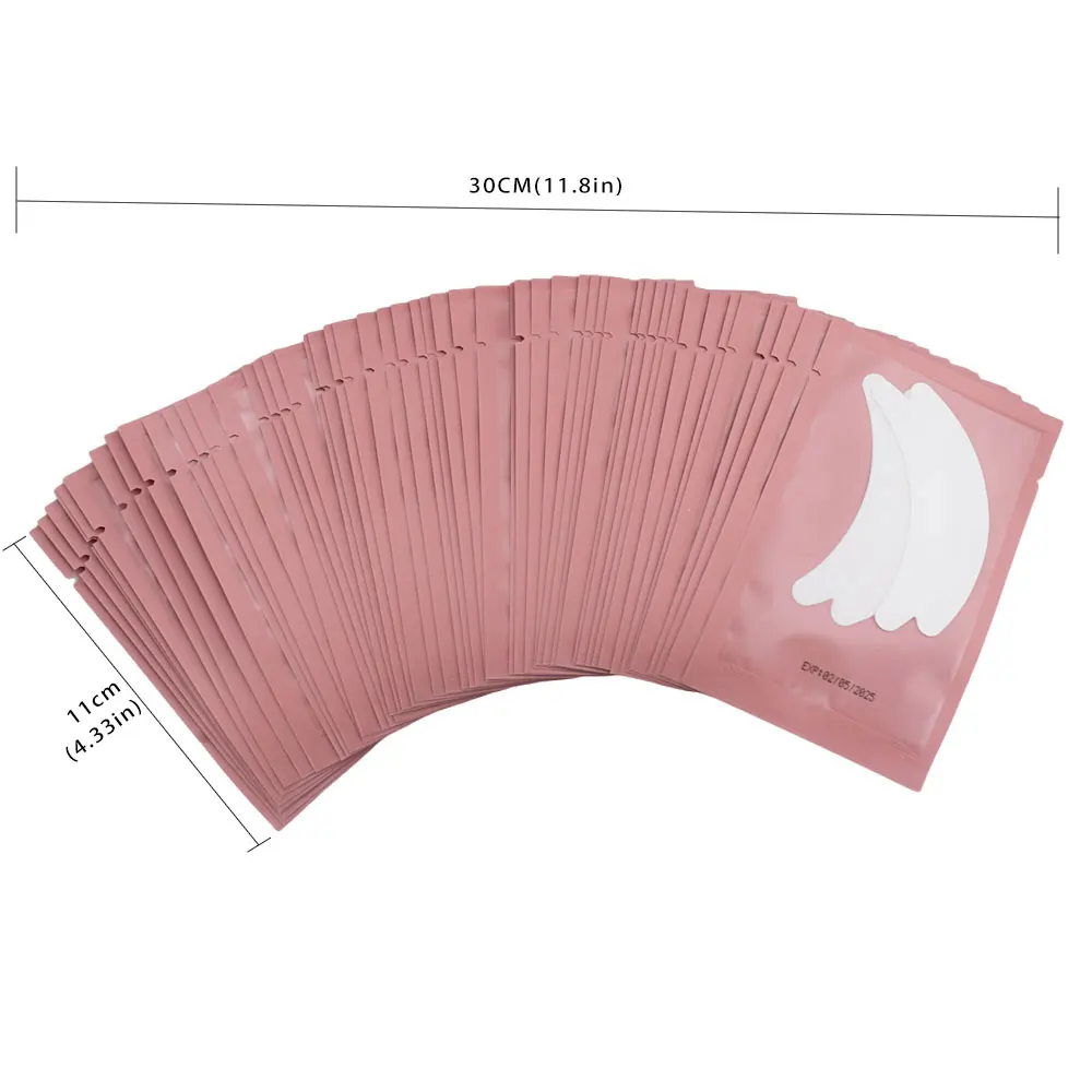 ZSZZS 50 pairs of eyelash extension butterfly foam hydrogel eye mask implantable false eyelash gel pad sticker makeup tool