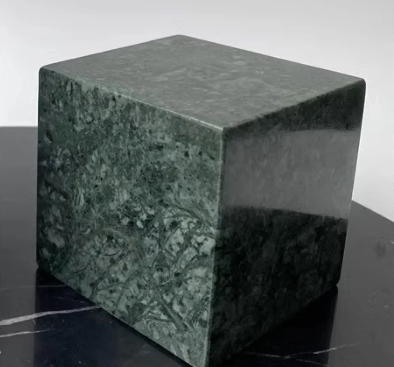 2pcs 50x50x50mm Solid Green Marble Stone Cube Blocks Jewelry Crafts display stand base plates(can customized)