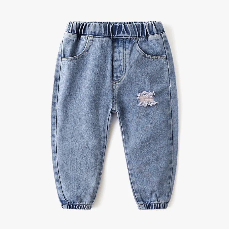 

Spring Children's Pants Boys' Jeans Baby Worn Washed Denim Trousers Children's Fashion Spring