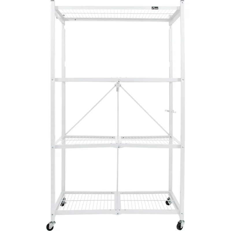 Steel Shelving Holds 1000 Pounds, Heavy Duty Garage Storage & Organization, Closet Organizer, Utility Shelf (White, R5)