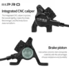 IIIPRO 6R 도로 자전거 유압 디스크 브레이크 CNC 통합 캘리퍼스 도로 자전거 라인 풀 브레이크 수정 유압 디스크 브레이크 3