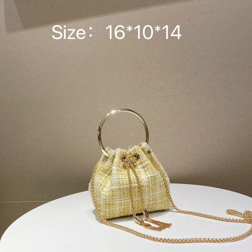 serpentine Women Crossbody Bag Designer Luxury Shoulder Bags Female Tassel Bucket Handbag High Quality Messenger Bag Chain Tote