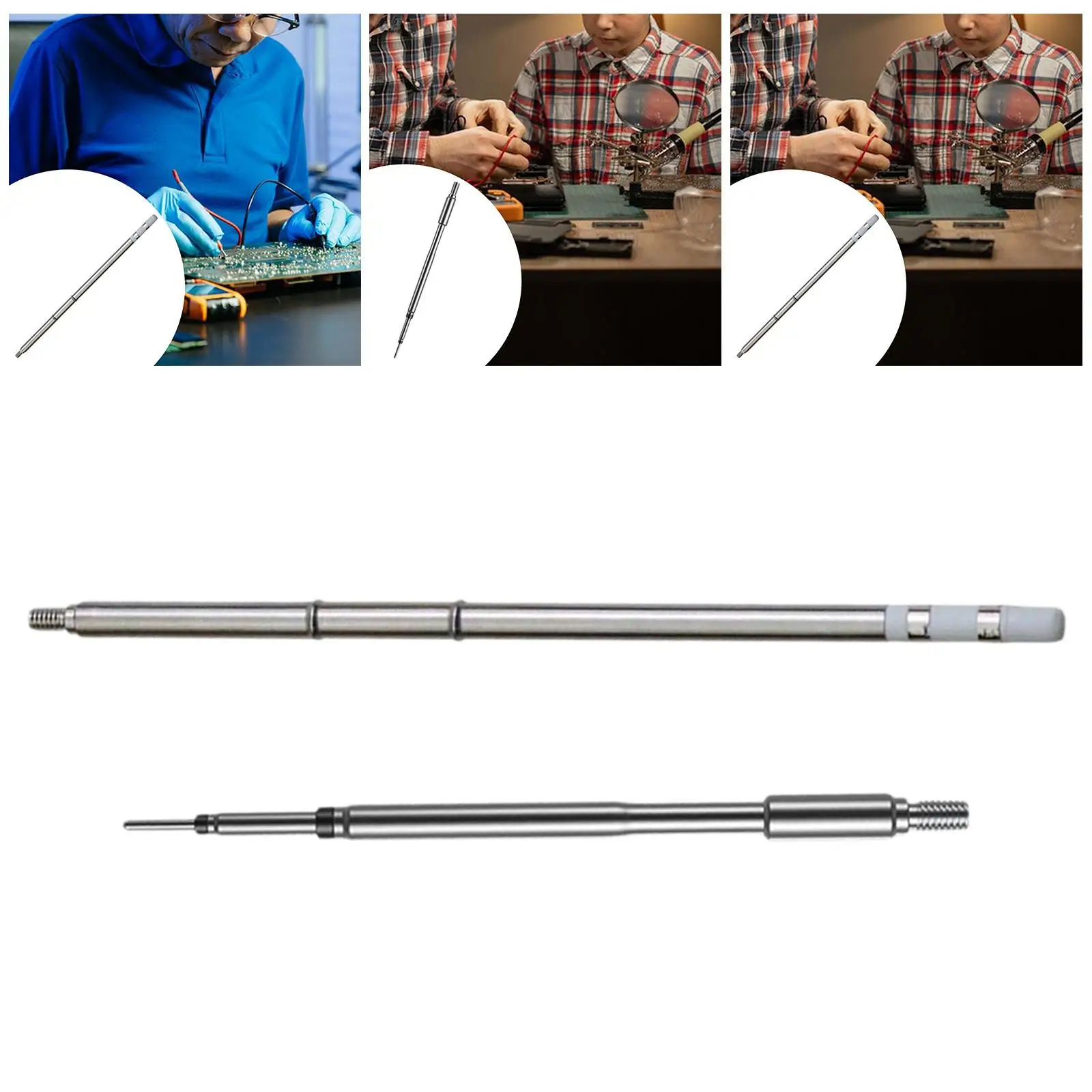 Joystick Soldering Iron Tip Metal Solder Tips Bevel Spade for Game Controller Desoldering and Rework Station Use