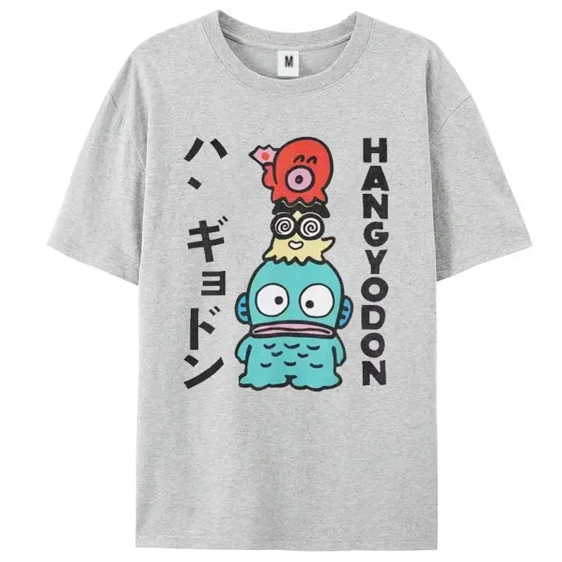 Hangyodon japonais pour hommes femmes t-shirt Vintage t-shirt à manches courtes col rond T-Shirts vêtements d'été Y2k haut femmes vêtements
