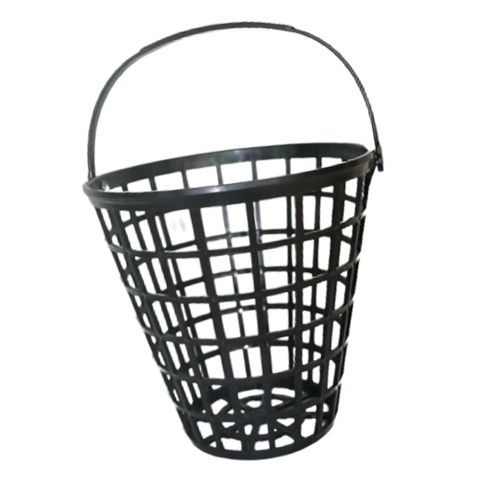 Golf Ball Basket with Handle, Portable Golf Range Bucket Storage Organizer Golfball Container for Outdoor Sports