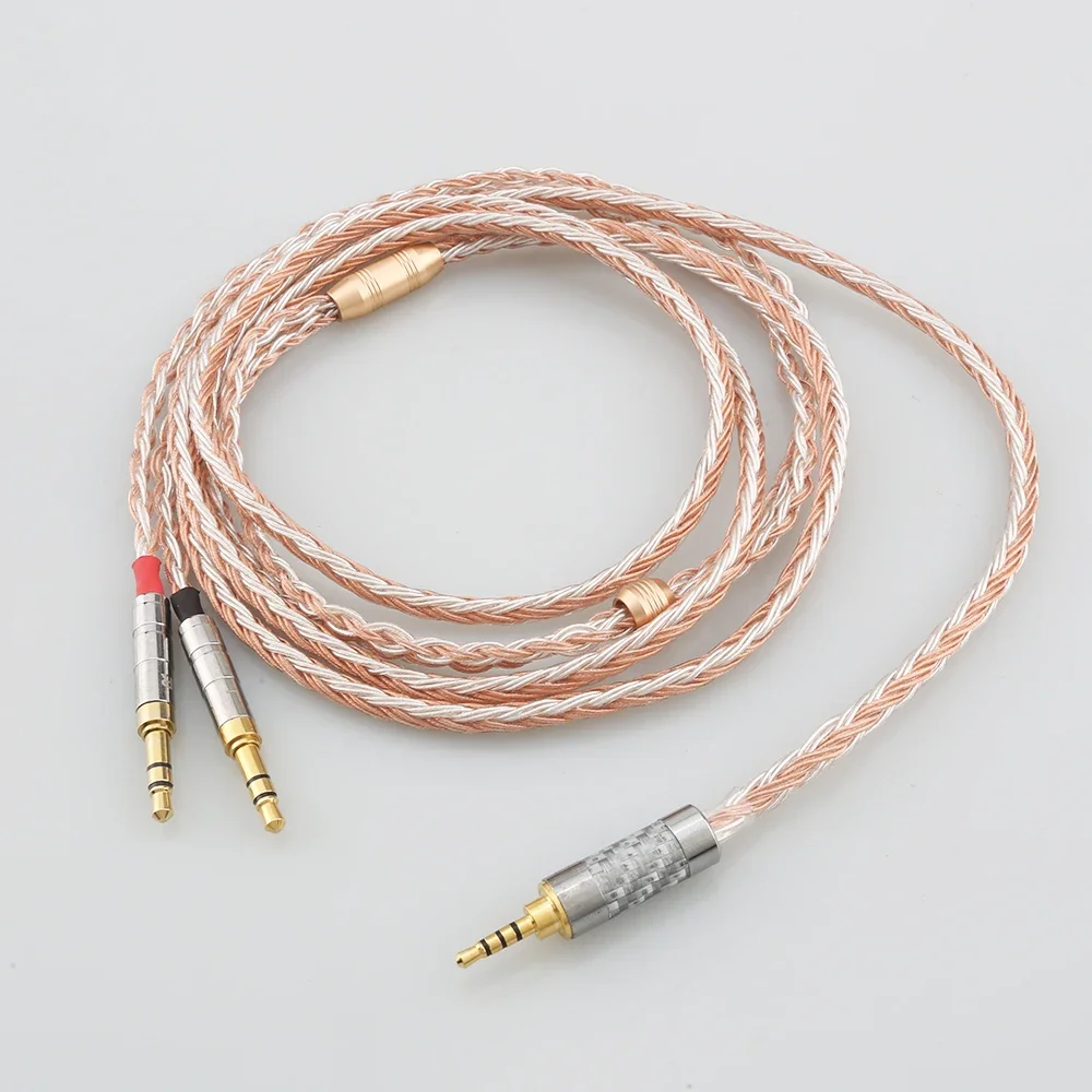 3.5 4.4 2.5mm Balanced 16 Core OCC Silver Plated Headphone Cable For Hifiman Sundara Ananda HE1000se HE6se he400i he400se Arya