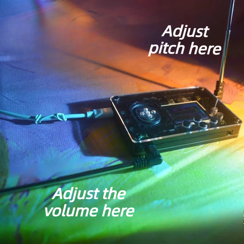 Small Theremin Portable Versatile Adjustable Theremin Digital Display Electronic Audio Rechargeable Electric Musical Instrument