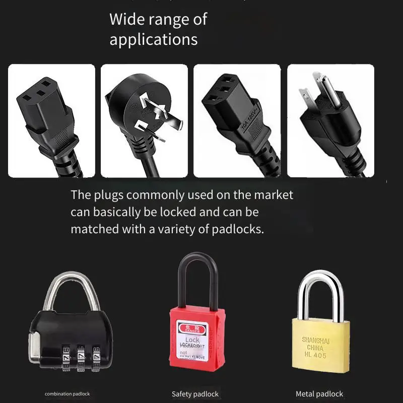 Plug Lock Air Conditioner TV Lock Plug Box Household Appliances Power Plug Lock Box Washing Machine Lock Anti-use