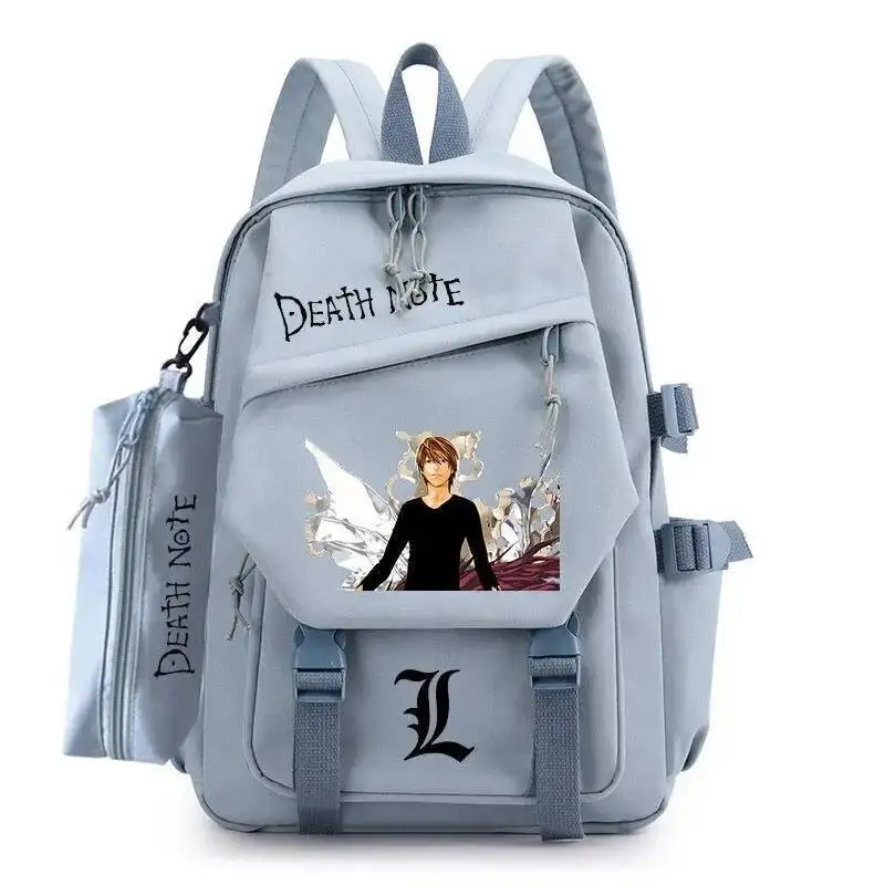 أنيمي لعبة الأزرق مذكرة الموت ديسو نوتو طالب المراهقين الحقائب المدرسية سعة كبيرة Mochilas حقائب الظهر للهدايا