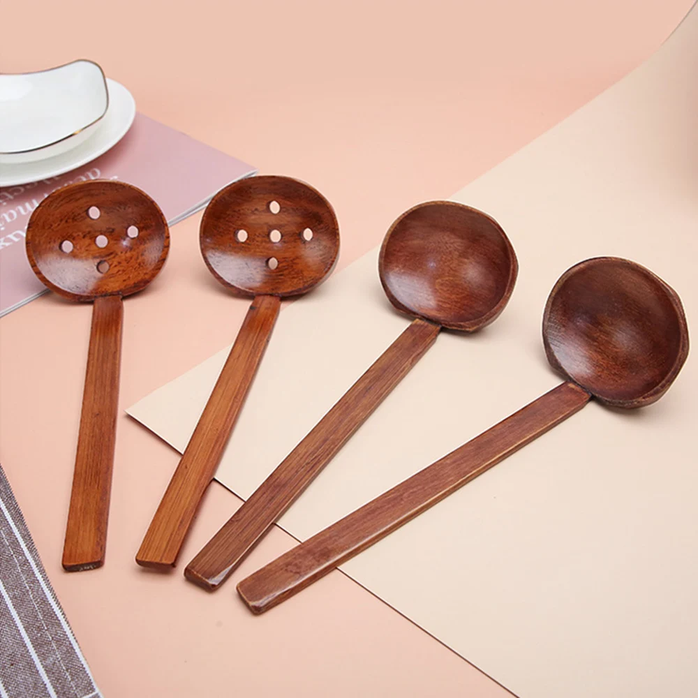 Cooking Nature Ladle Tableware Japanese Style Colander Kitchen Utensil Tool Slotted Spoon Ramen Spoon Soup Spoon