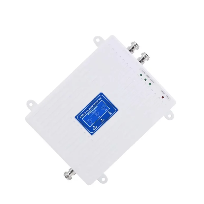 Full Kit Tri-band 900/1800/2100mhz 2g 3g 4g GSM Mobile Signal Repeater LTE  Amplifier With Two Indoor Antenna