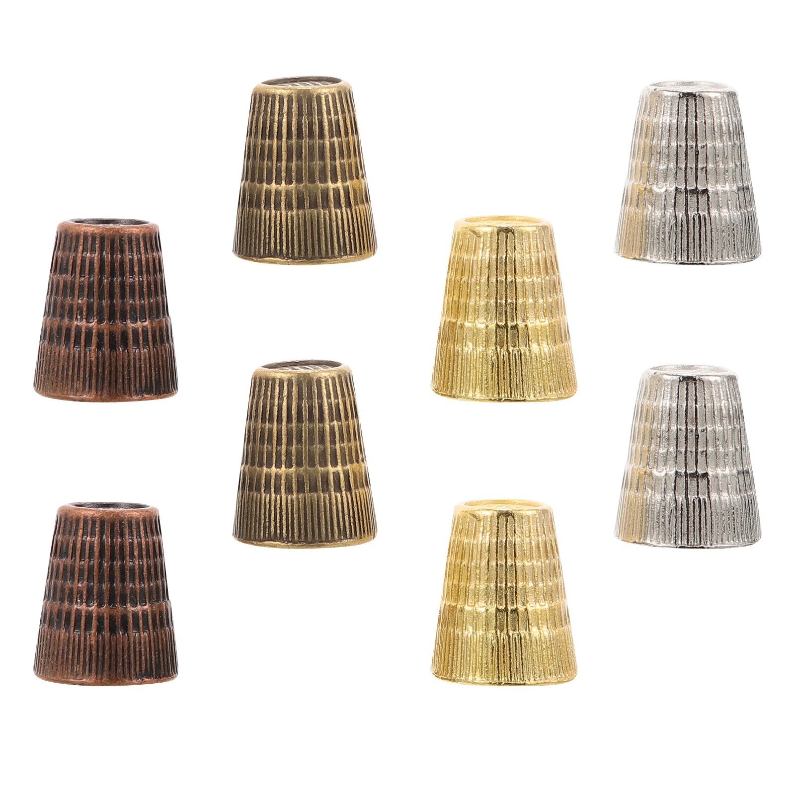 

8Pcs Lightweight Sewing Thimble Finger Protectors Essential Tool For Beginners Sewing Supply