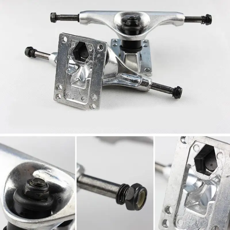 

R6FE 2Pcs 5inch Skateboards Wheel Bracket Bridge Base Truck Skateboards Accessories