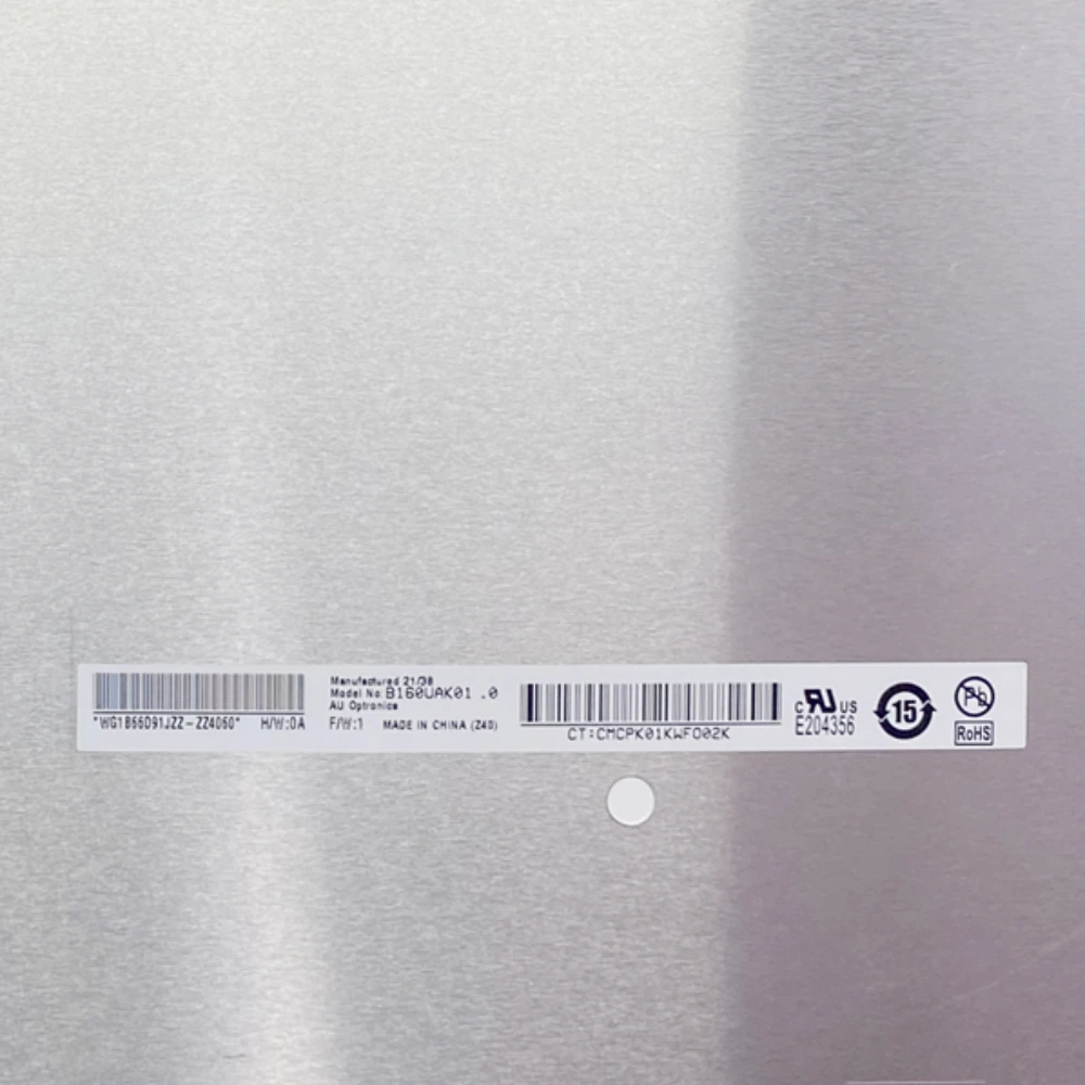

B160UAK01.0 Original 1920X1200 40 pin 16.0 inch laptop LCD screen display panel matrix