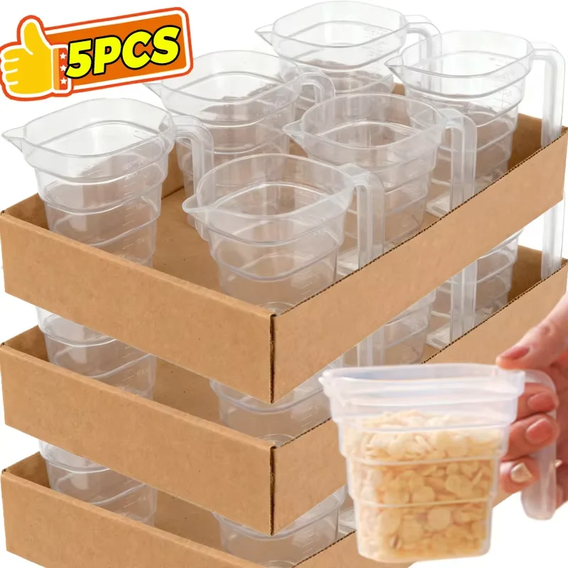 

1/5 шт. прозрачный мерный стакан со шкалой, градуированный цилиндр, носик, контейнер для жидкости, кухонный бар, измерительные инструменты