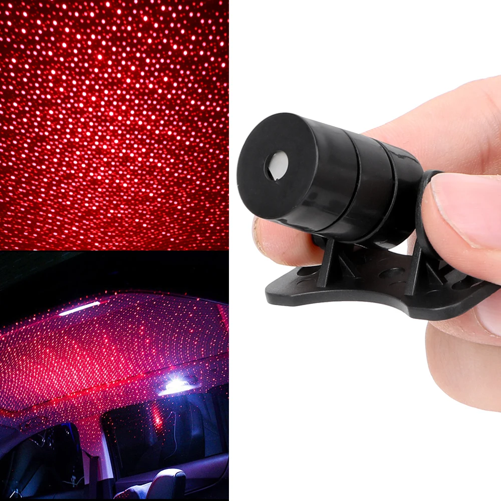 Car Roof Light Starry Projection Car Star Lights Interior Modification Spotlight DJ Music Sound Lamp Interior Decorative Light view 5