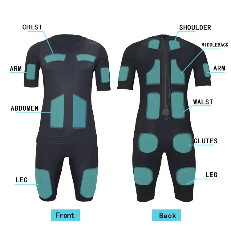 BB904 personal home use dry wireless ems body workout suit