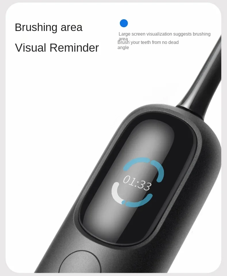 BAIR แปรงสีฟันไฟฟ้าแบบกวาดกระแทก, โซนิคอัจฉริยะอัตโนมัติ, ชุดแปรงขนนุ่มพิเศษสําหรับคู่รักชายและหญิง, I5