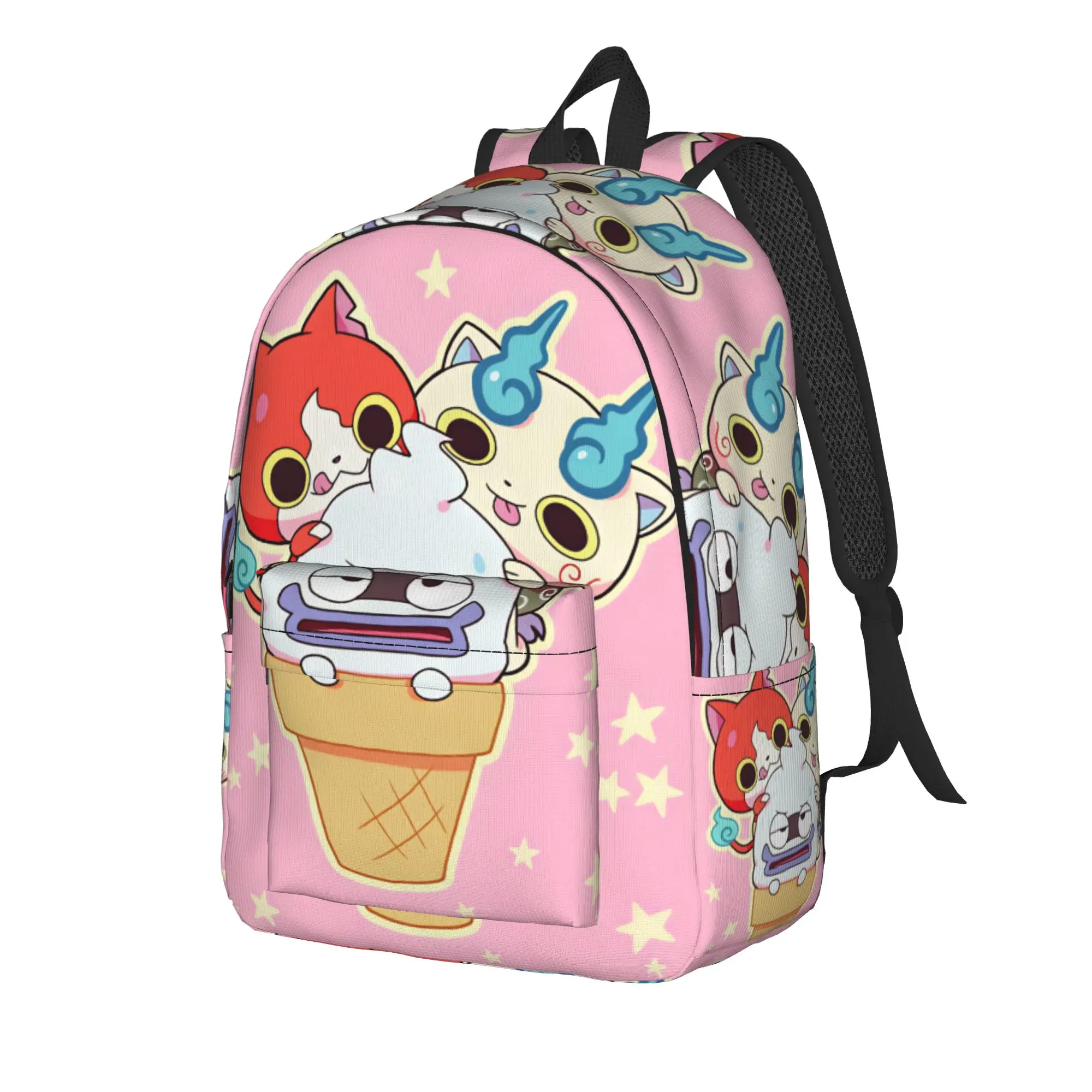 Yokai Watchs  Backpack  Daily Backpacks Teen High Quality Breathable High School Bags Kawaii Rucksack