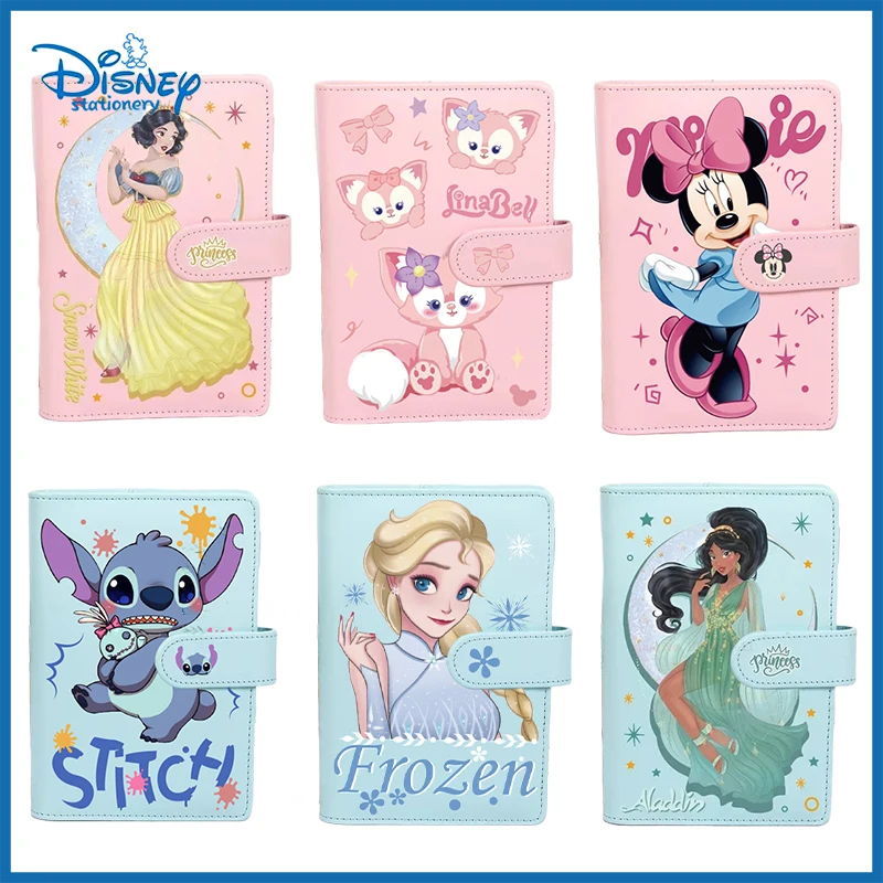 Disney Princess Surrounding Co Branded Student Diary Loose Leaf A6 Pu Leather Budget Binder Notebook Gift Stationery Wholesale