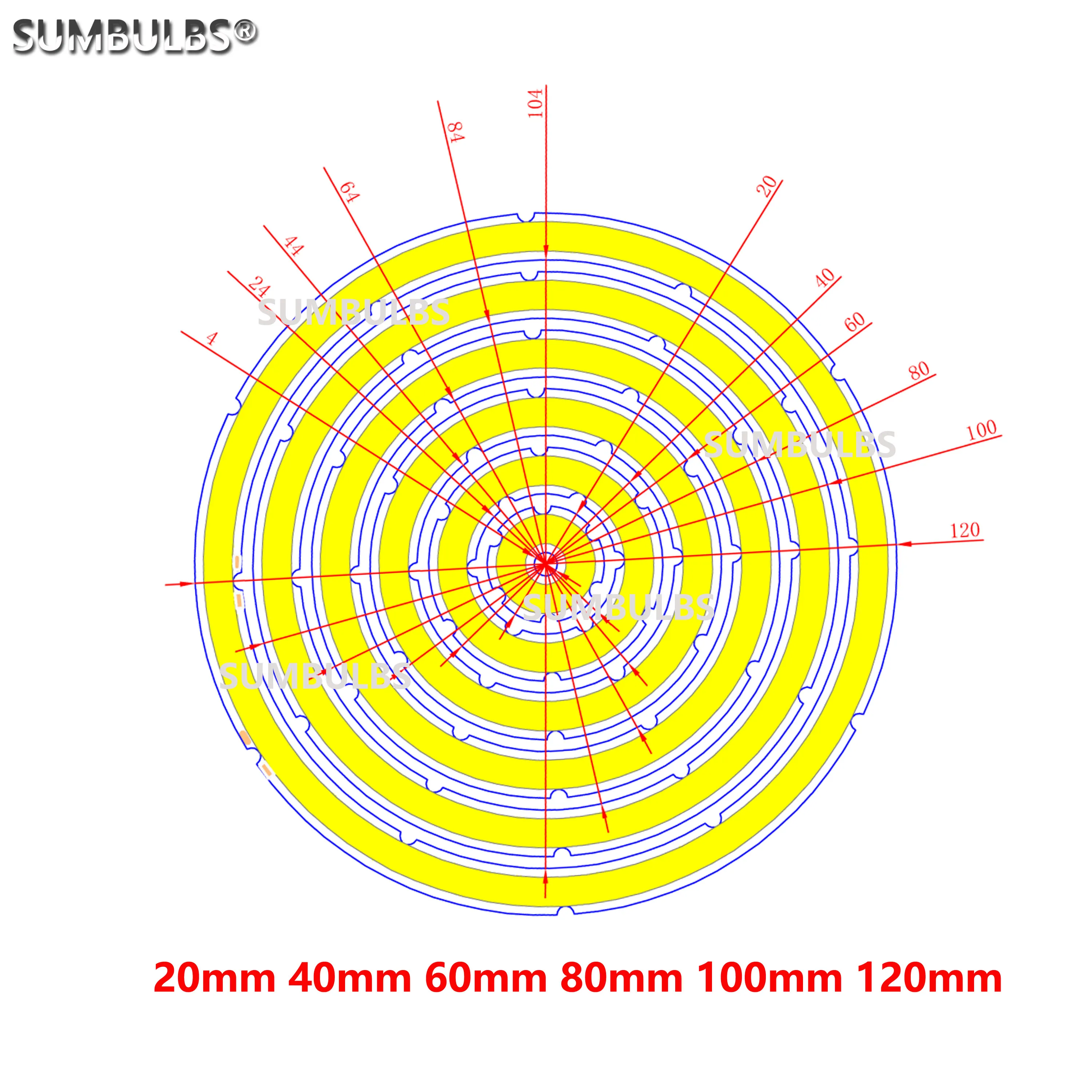 Imagem -06 - Fonte de Luz Led Cob Ring para Lâmpada Faça Você Mesmo Forma Anual Branco Frio Quente Olhos de Anjo 12v dc 20 Mm120 mm 2w-12w