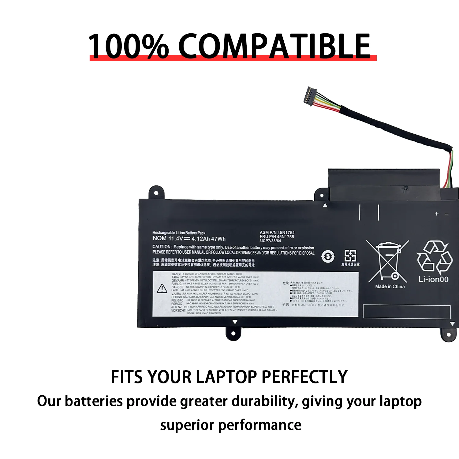 45N1754 Laptop Battery For Lenovo ThinkPad E450 E450C E460 E460C E455 E465 E465C 45N1753 45N1756 45N1757 45N1754 45N1755