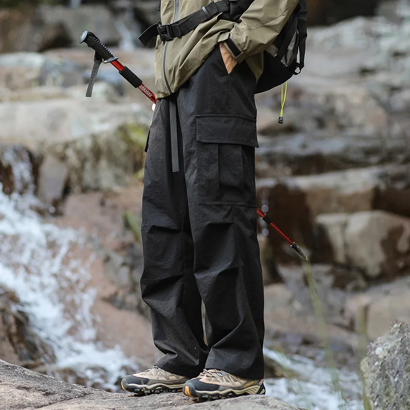

Autumn Unisex Outdoor Sports Camping Hiking Pants Tactical Work Pants Loose Straight Leg Casual Hiking And Hunting Travel Pants