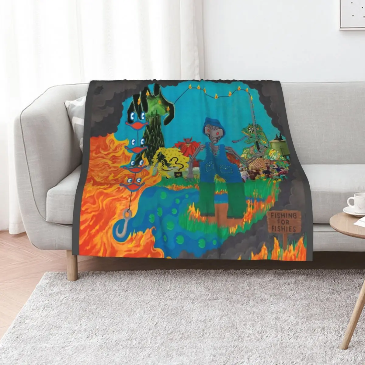 King Gizzard Album Art Collage Throw Blanket Heavy heavy to sleep Personalized Gift Sofa Quilt Single bed plaid Blankets
