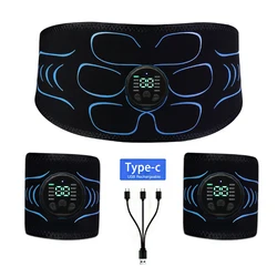 Abdominal Toning Belt Waist Muscle Toner Smart Abdominal Massager Muscle Trainer Body Fitness Workout Training Massage Equipment