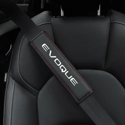 Cintur ó n de seguridad de cuero para coche, almohadillas de cubierta de hombro para Land Rover Range Rover Evoque 2012-2019