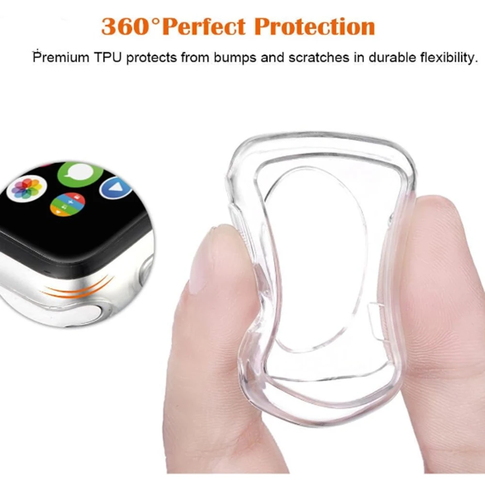 Case For Apple Watch 44mm 45mm 41mm 40mm No Screen Protector Full TPU Bumper Cover iWatch Series 9 8 7 SE 6 5 4 Accessories